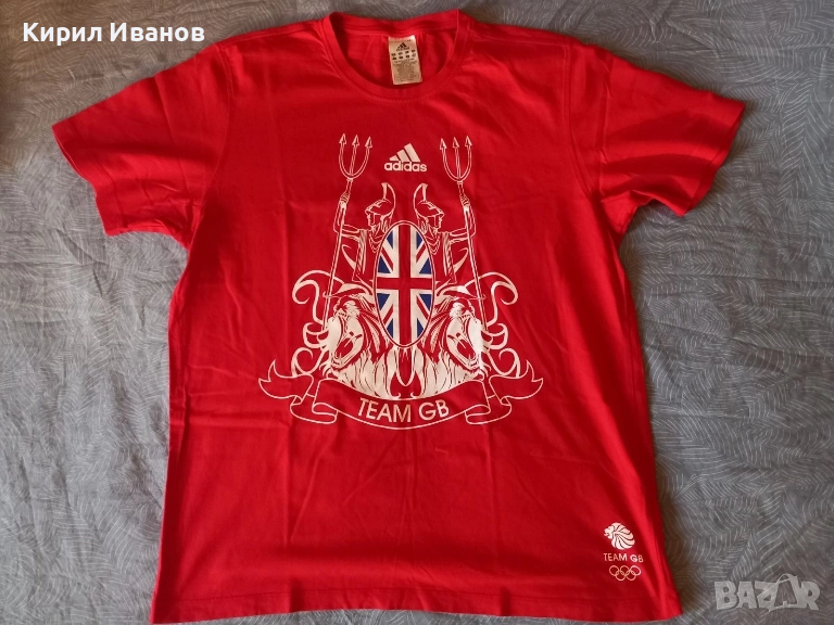 Оригинална тениска на Великобритания от Олимпийските игри, Адидас, L, снимка 1