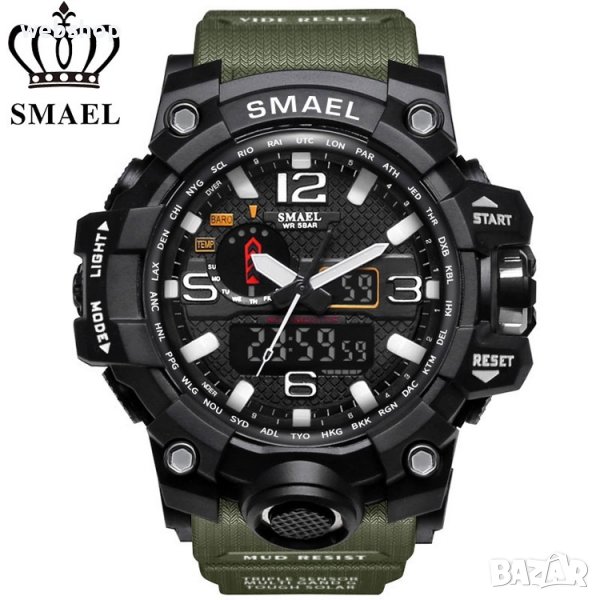 Спортен часовник SMAEL 1545 Green, зелен цвят, снимка 1