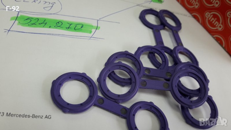 524.270**NEU**ELRING**M642**M629**УПЛАТНЕНИЕ ЗА МАСЛЕНИЯТ ОХЛАДИТЕЛ**, снимка 1