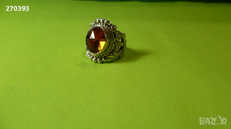 Масивен старинен сребърен пръстен, снимка 1