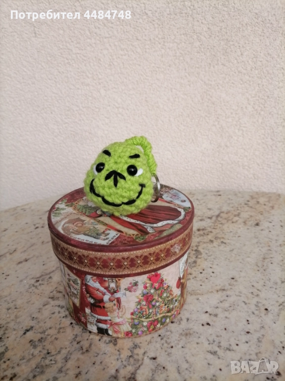 Коледни играчки за елха и гринч ключодържател, снимка 1