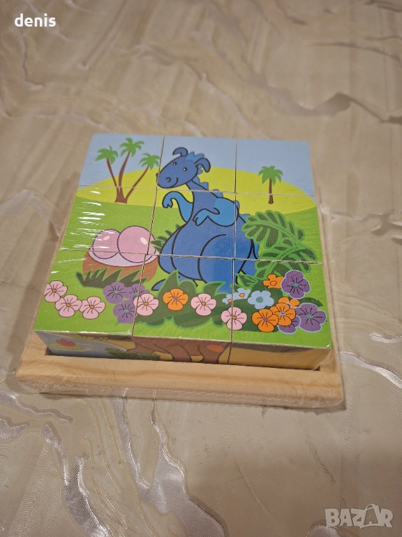 Дървени кубчета – Динозаври, снимка 1