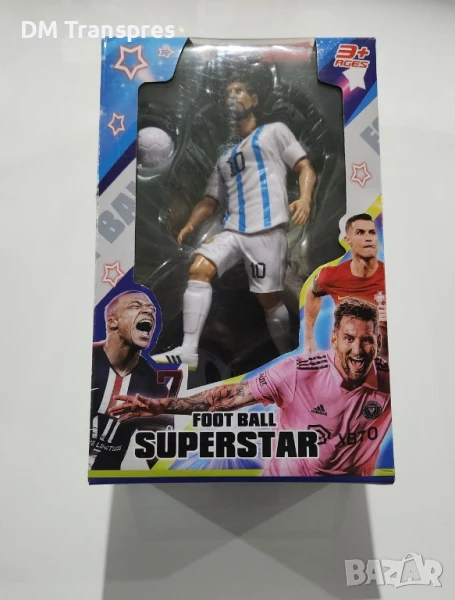 Синя Фигурка играчка на Кристиано Роналдо 20см Футбол, снимка 1