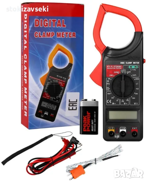 Цифров мултимер с амперклещи и дисплей, модел DT-266C, снимка 1