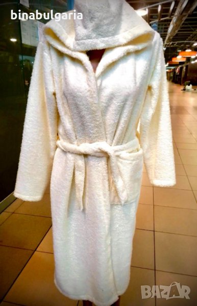 Ново ! Дамски халат за баня с качулка, снимка 1