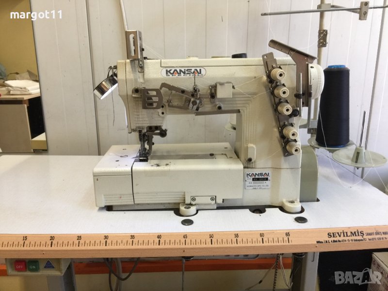 Продавам японска двойно покривна шевна машина триола КANSAI, снимка 1
