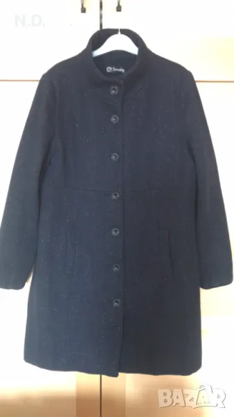 Дамско зимно черно вълнено палто Scarabey, размер М, снимка 1