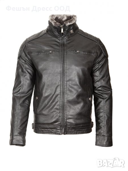Мъжко зимно кожено яке – 3254, снимка 1