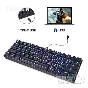 Механична клавиатура MOTOSPEED CK61, снимка 5 - Клавиатури и мишки - 52592271