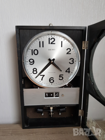 Транзисторен стенен часовник Seiko Japan, снимка 5 - Антикварни и старинни предмети - 36408855