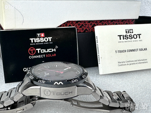 Tissot T-Touch Connect Solar Sapphire Titanium смарт часовник, снимка 13 - Смарт часовници - 40138598