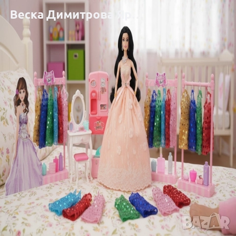 Голяма кукла с много рокли и аксесоари Beautiful Doll, снимка 3 - Кукли - 52712372