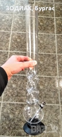 Нов ГОЛЯМ Акрилен Айс БОНГ - 50 см