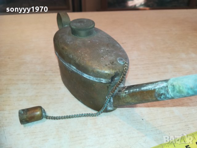 АНТИКА-ретро чаиник/леика-мед/месинг 2402211911, снимка 6 - Колекции - 31942375