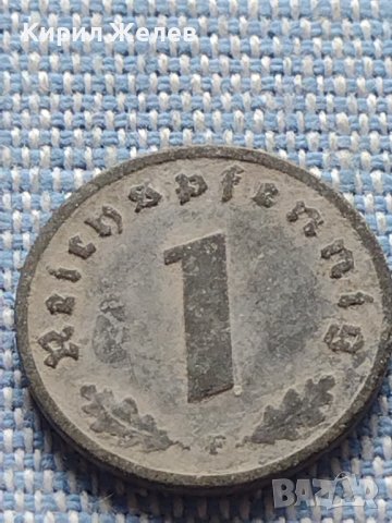 Монета 1 райхсфенинг 1942г. Германия Трети Райх с СХВАСТИКА за КОЛЕКЦИЯ 29581