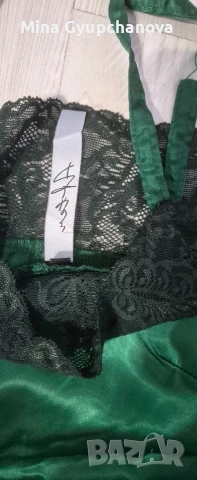 зелена рокля After, снимка 3 - Рокли - 53006108