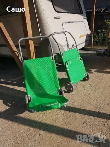 Шезлонг количка згъваем на колела, снимка 8 - Къмпинг мебели - 50750508