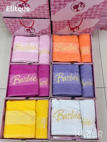 хавлиени кърпи 2 броя 50*90 70*140 %100 памук Gucci barbie hermes Christian Dior 
