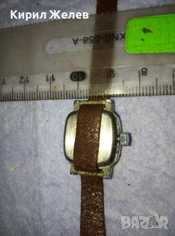 ЧАЙКА 17 КАМЪКА Стар РУСКИ СССР МЕХАНИЧЕН РЯДЪК ДАМСКИ ЧАСОВНИК с КОЖЕНА КАИШКА 38938, снимка 7 - Антикварни и старинни предмети - 42128627