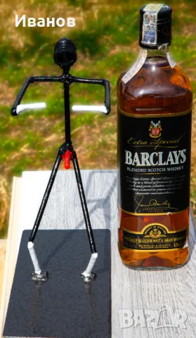 Идеалния подарък - бутилка алкохол с арт поставка, снимка 2 - Статуетки - 49474724