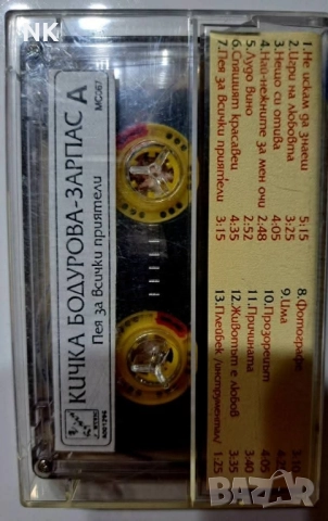 Кичка Бодурова-Пея за всички приятели , снимка 2 - Аудио касети - 52330994