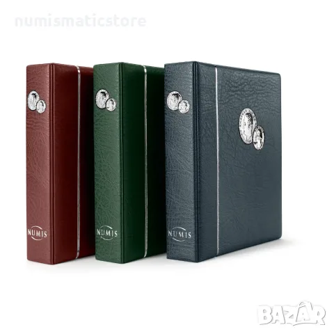 Leuchtturm NUMIS албум с 5 листа зелен цвят , снимка 2 - Нумизматика и бонистика - 56329837