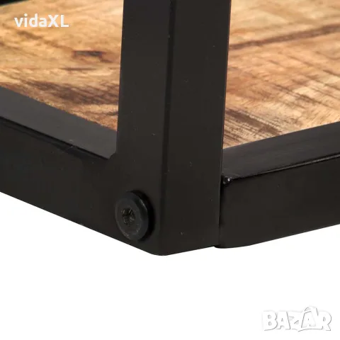 vidaXL Рафтове за стена, 2 бр, 120 см, грубо мангово дърво, снимка 5 - Етажерки - 56146711