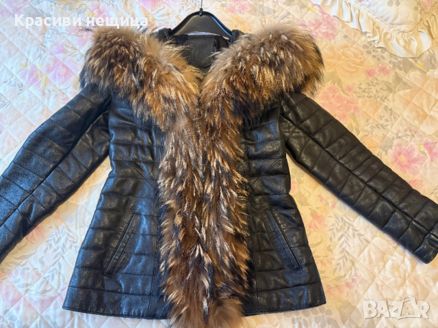 Дамско кожено яке от естествена кожа , снимка 5 - Якета - 53995300