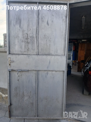 Желязна врата-двукрилна, снимка 3 - Гаражни врати - 51883088