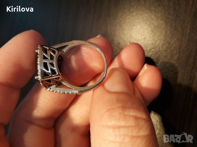 Продавам дамски сребърен пръстен. , снимка 6 - Пръстени - 30399902