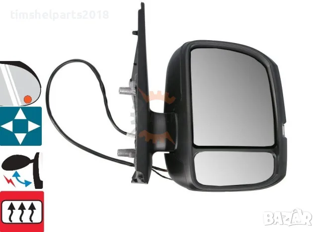 Огледало "Късо рамо" Електрическо автоматично прибиаране и сензор за VW Crafter , MAN TGE 2018+