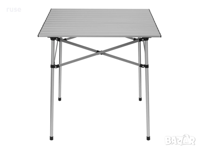 НОВИ! Сгъваема алуминиева маса за къмпинг, риболов, градина 70x70×70 см, снимка 2 - Къмпинг мебели - 52400141