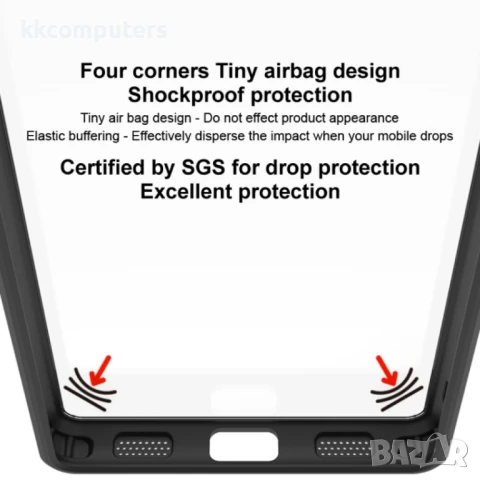 Xiaomi 14 Ultra 5G Удароустойчив IMAK Four-corner Airbag Силиконов Калъф и Протектор, снимка 3 - Резервни части за телефони - 50783671