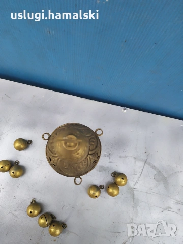 Старо бронзово кандило, снимка 8 - Антикварни и старинни предмети - 53175003