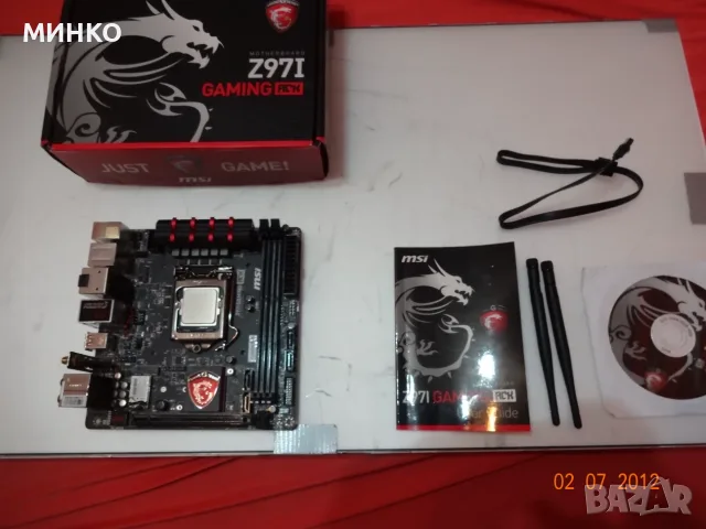 MSI Z97I Gaming ACK + i7 4790k , снимка 4 - Дънни платки - 56244409