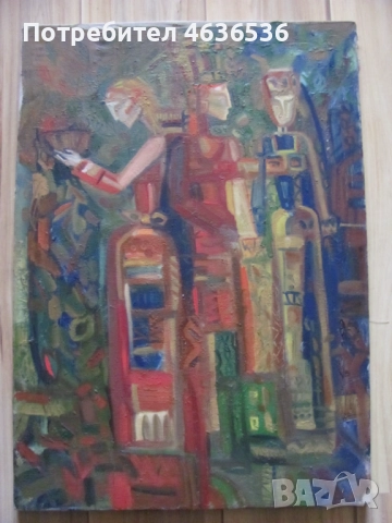 Красива Картина масло, платно ,художник Силвия Радева, снимка 9 - Картини - 52573679