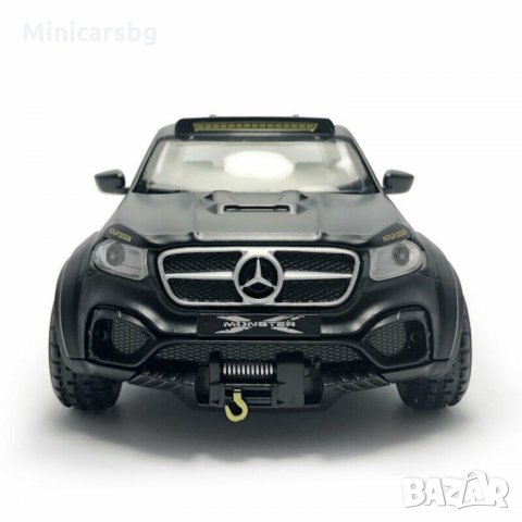 Метални колички: Mercedes-Benz Monster X-Class 6X6 (Мерцедес-Бенц Монстър Х клас), снимка 8 - Колекции - 31146540