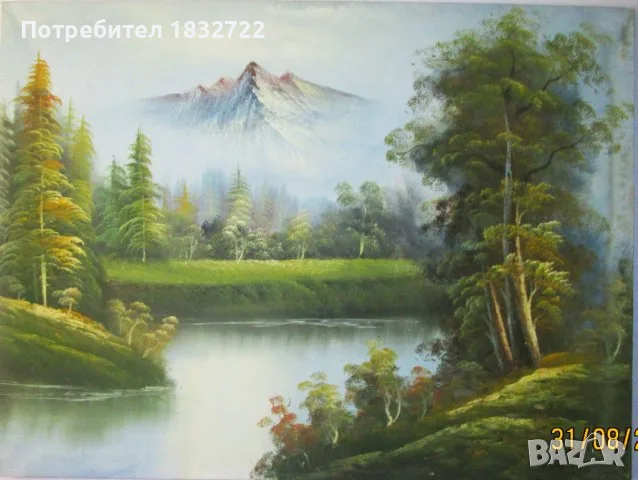 Предлагам картини с пейзажи с размери 90 см х 120 см., снимка 8 - Картини - 56037538
