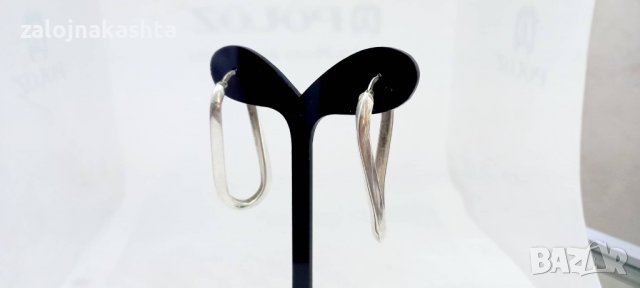 Сребърни обеци-7,21гр/925, снимка 2 - Обеци - 38240788