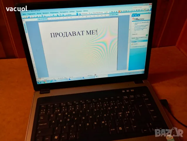 Лаптоп VEGA Хард 500 GB, RAM 2 GB, Windows 7, снимка 6 - Лаптопи за дома - 56171647