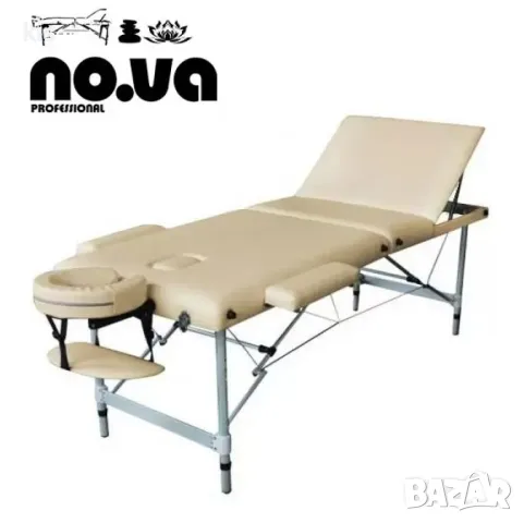 Трисекторни преносими кушетки - алуминиеви и дървени кушетки с широчина от 60 см и 70 см, снимка 2 - Кушетки - 47593381