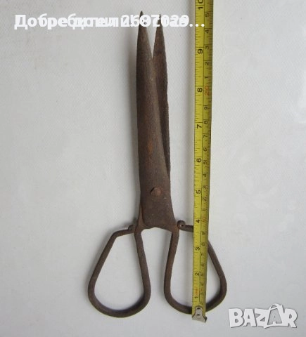 Стари ножици, ковано желязо - голяма кована ножица - 3 бр. различни, снимка 12 - Антикварни и старинни предмети - 28975048