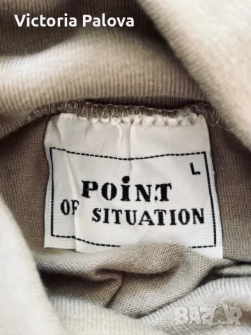Красиво поло POINT OF SITUATION  памук, снимка 5 - Блузи с дълъг ръкав и пуловери - 47533359
