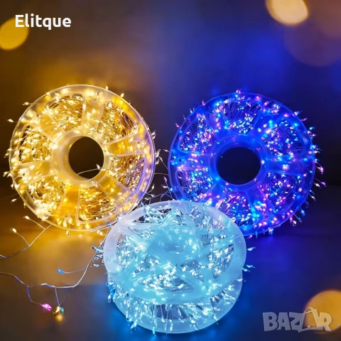 Водоустойчиви Коледни Led лампички   Звездно небе -   50 метра  240 светлини, снимка 3 - Други - 53193525