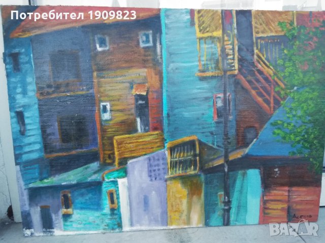 Българска картина Асенов, снимка 1 - Картини - 29518494
