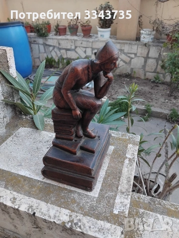 Декоративна фигура"Мислителят", снимка 3 - Декорация за дома - 54176404