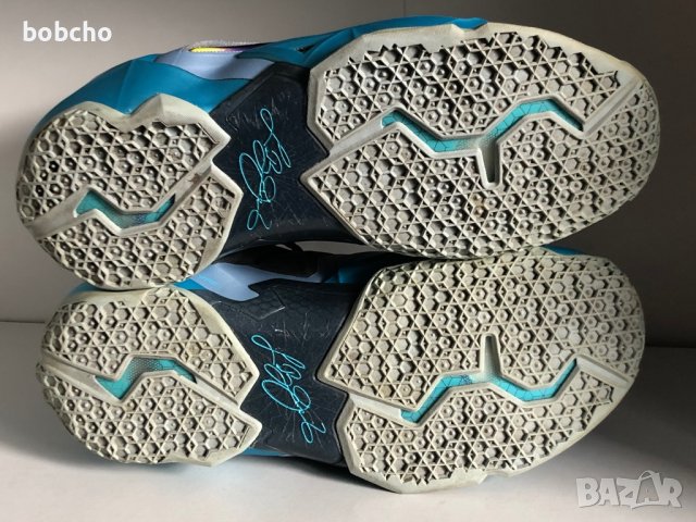 Nike LeBron 11 XI Gamma Blue 616175-401Gently, снимка 10 - Спортни обувки - 38614881
