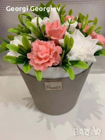 цветя изработени с глицеринов ароматен сапун и Българска роза 🌹 Стара Загора Център., снимка 9 - Декорация за дома - 52838901