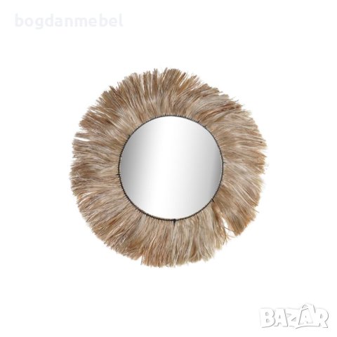 Стенно огледало DKD Home Decor Кристал Естествен Юта (64 x 3 x 64 cm)