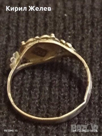 Винтидж сребърен пръстен майсторска ръчна изработка 26920, снимка 6 - Пръстени - 52652396